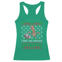 Funny Marcus The Worm Christmas Racerback Tank Top I Dont Like This Rock Xmas Holiday - Wonder Print Shop