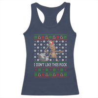 Funny Marcus The Worm Christmas Racerback Tank Top I Dont Like This Rock Xmas Holiday - Wonder Print Shop