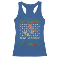 Funny Marcus The Worm Christmas Racerback Tank Top I Dont Like This Rock Xmas Holiday - Wonder Print Shop