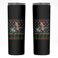 Funny Marcus The Worm Christmas Skinny Tumbler I Dont Like This Rock Xmas Holiday - Wonder Print Shop