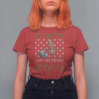 Funny Marcus The Worm Christmas T Shirt For Women I Dont Like This Rock Xmas Holiday - Wonder Print Shop