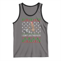 Funny Marcus The Worm Christmas Tank Top I Dont Like This Rock Xmas Holiday - Wonder Print Shop