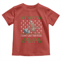 Funny Marcus The Worm Christmas Toddler T Shirt I Dont Like This Rock Xmas Holiday - Wonder Print Shop
