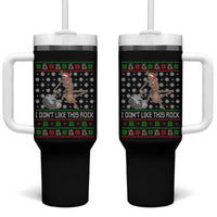 Funny Marcus The Worm Christmas Tumbler With Handle I Dont Like This Rock Xmas Holiday - Wonder Print Shop