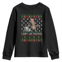 Funny Marcus The Worm Christmas Youth Sweatshirt I Dont Like This Rock Xmas Holiday - Wonder Print Shop