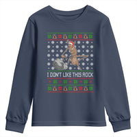 Funny Marcus The Worm Christmas Youth Sweatshirt I Dont Like This Rock Xmas Holiday - Wonder Print Shop