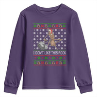 Funny Marcus The Worm Christmas Youth Sweatshirt I Dont Like This Rock Xmas Holiday - Wonder Print Shop