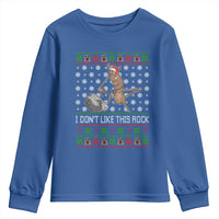 Funny Marcus The Worm Christmas Youth Sweatshirt I Dont Like This Rock Xmas Holiday - Wonder Print Shop