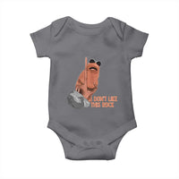 Funny Marcus The Worm Baby Onesie I Dont Like This Rock Meme - Wonder Print Shop