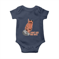 Funny Marcus The Worm Baby Onesie I Dont Like This Rock Meme - Wonder Print Shop