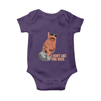 Funny Marcus The Worm Baby Onesie I Dont Like This Rock Meme - Wonder Print Shop