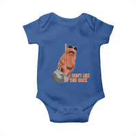 Funny Marcus The Worm Baby Onesie I Dont Like This Rock Meme - Wonder Print Shop