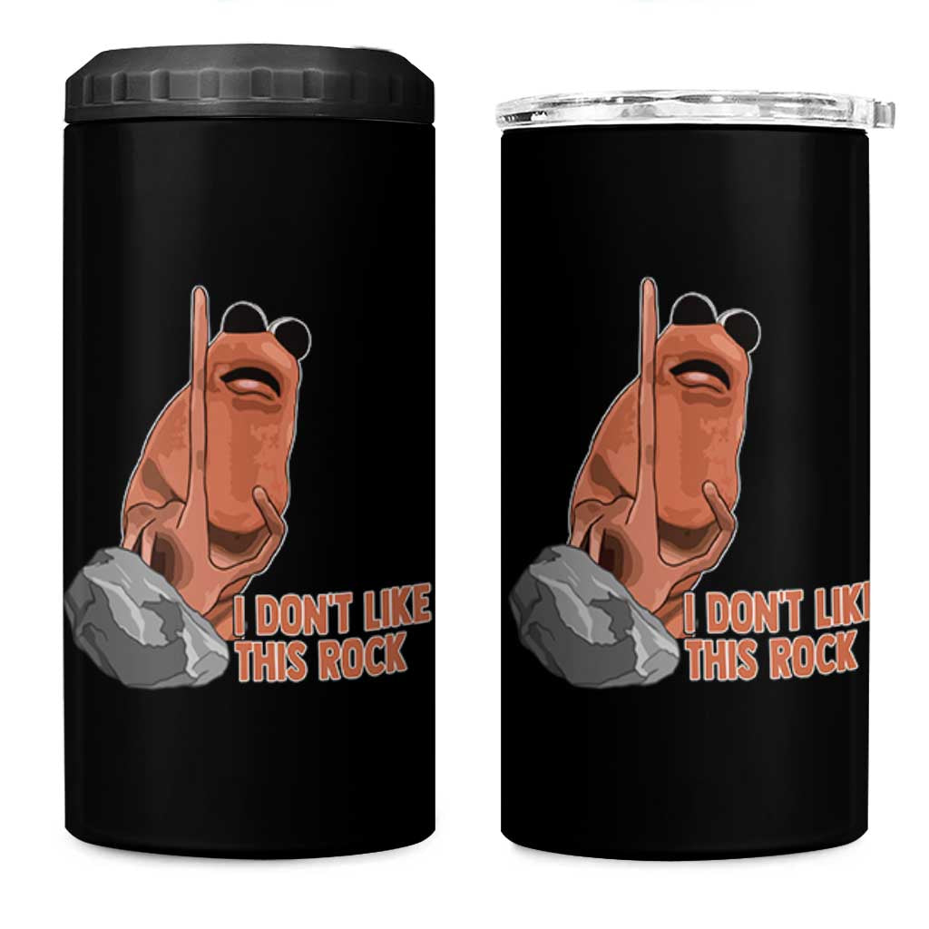 Funny Marcus The Worm 4 in 1 Can Cooler Tumbler I Dont Like This Rock Meme - Wonder Print Shop