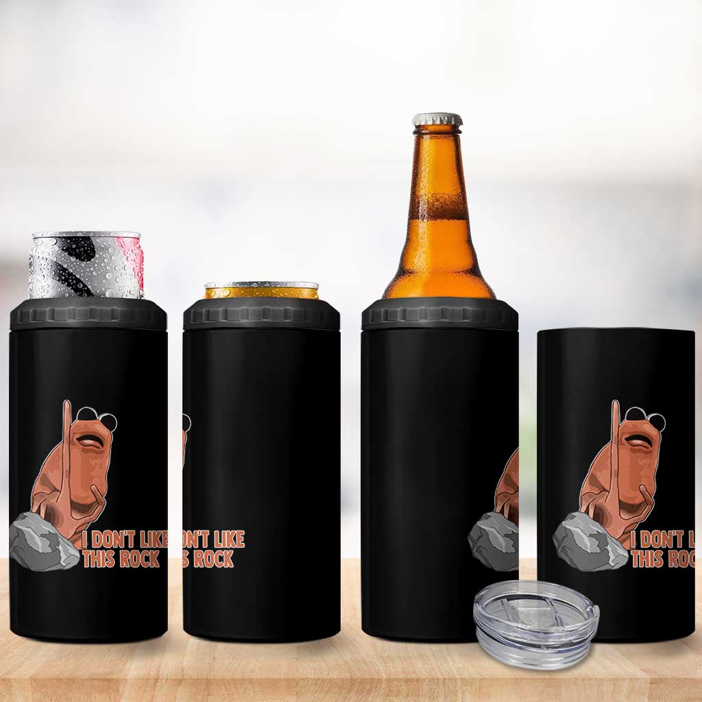 Funny Marcus The Worm 4 in 1 Can Cooler Tumbler I Dont Like This Rock Meme - Wonder Print Shop