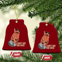 Funny Marcus The Worm Ceramic Ornament I Dont Like This Rock Meme - Wonder Print Shop