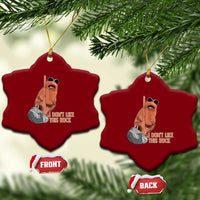Funny Marcus The Worm Ceramic Ornament I Dont Like This Rock Meme - Wonder Print Shop