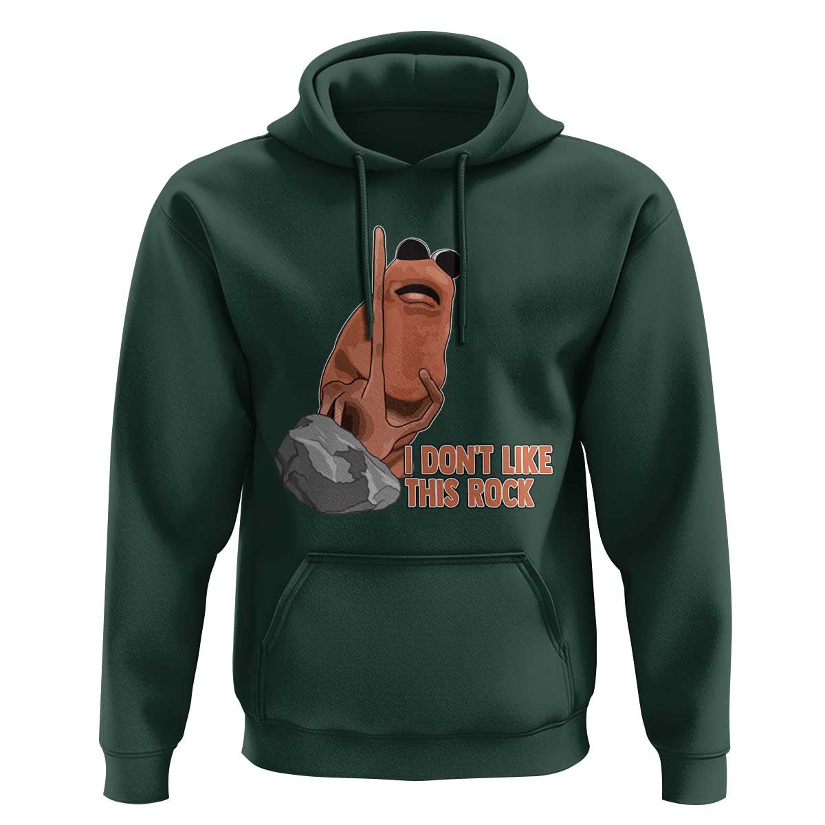 Funny Marcus The Worm Hoodie I Dont Like This Rock Meme - Wonder Print Shop