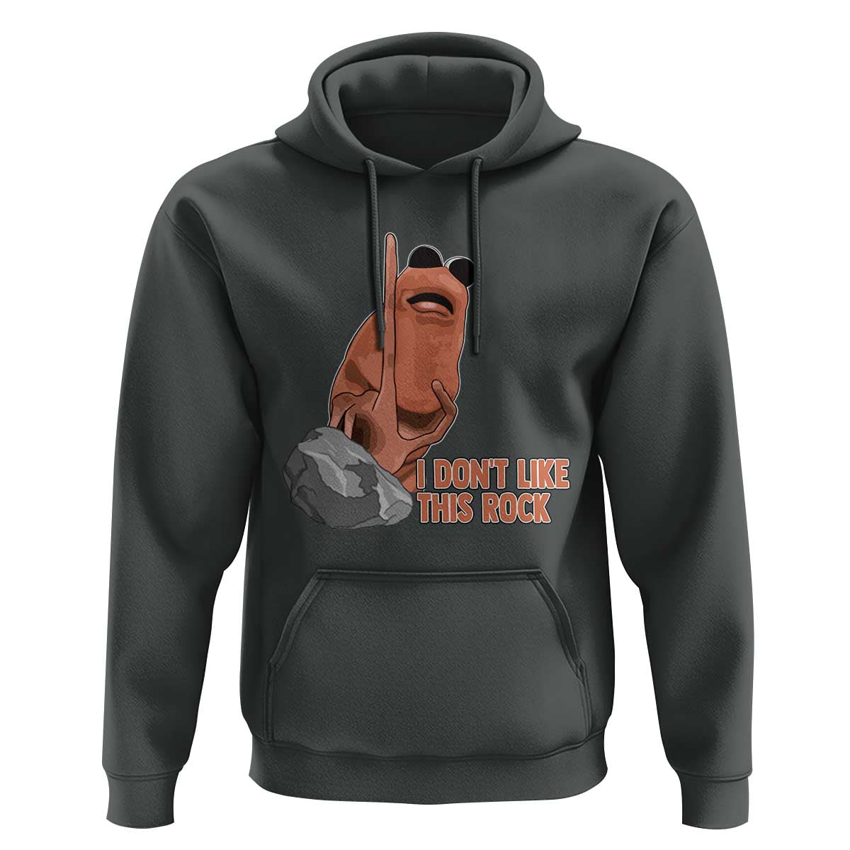 Funny Marcus The Worm Hoodie I Dont Like This Rock Meme - Wonder Print Shop