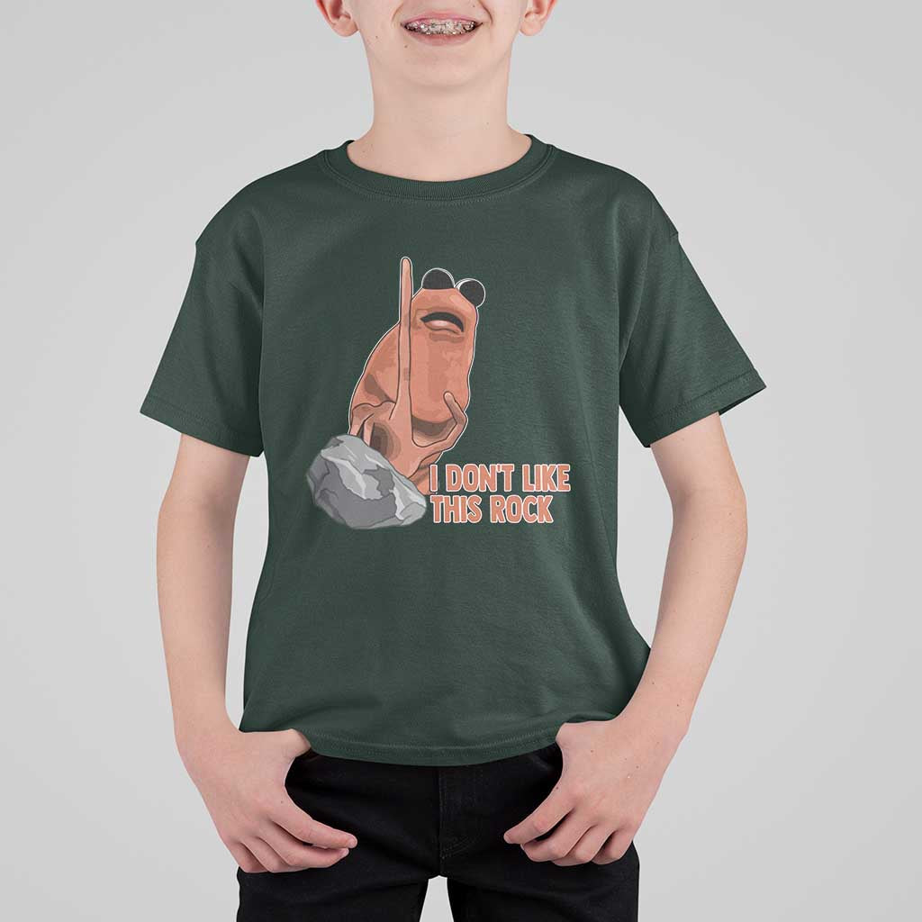 Funny Marcus The Worm T Shirt For Kid I Dont Like This Rock Meme - Wonder Print Shop