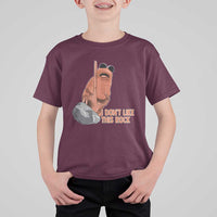Funny Marcus The Worm T Shirt For Kid I Dont Like This Rock Meme - Wonder Print Shop