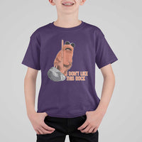 Funny Marcus The Worm T Shirt For Kid I Dont Like This Rock Meme - Wonder Print Shop
