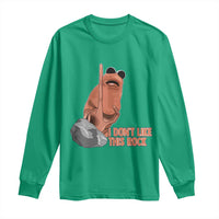 Funny Marcus The Worm Long Sleeve Shirt I Dont Like This Rock Meme - Wonder Print Shop