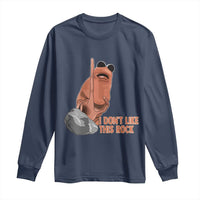 Funny Marcus The Worm Long Sleeve Shirt I Dont Like This Rock Meme - Wonder Print Shop