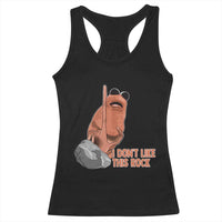 Funny Marcus The Worm Racerback Tank Top I Dont Like This Rock Meme - Wonder Print Shop