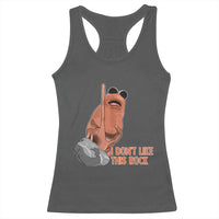 Funny Marcus The Worm Racerback Tank Top I Dont Like This Rock Meme - Wonder Print Shop
