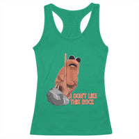 Funny Marcus The Worm Racerback Tank Top I Dont Like This Rock Meme - Wonder Print Shop