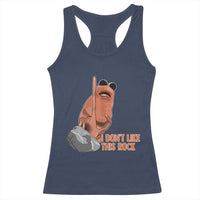 Funny Marcus The Worm Racerback Tank Top I Dont Like This Rock Meme - Wonder Print Shop