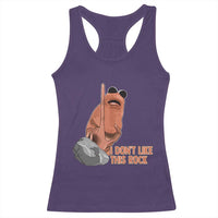 Funny Marcus The Worm Racerback Tank Top I Dont Like This Rock Meme - Wonder Print Shop
