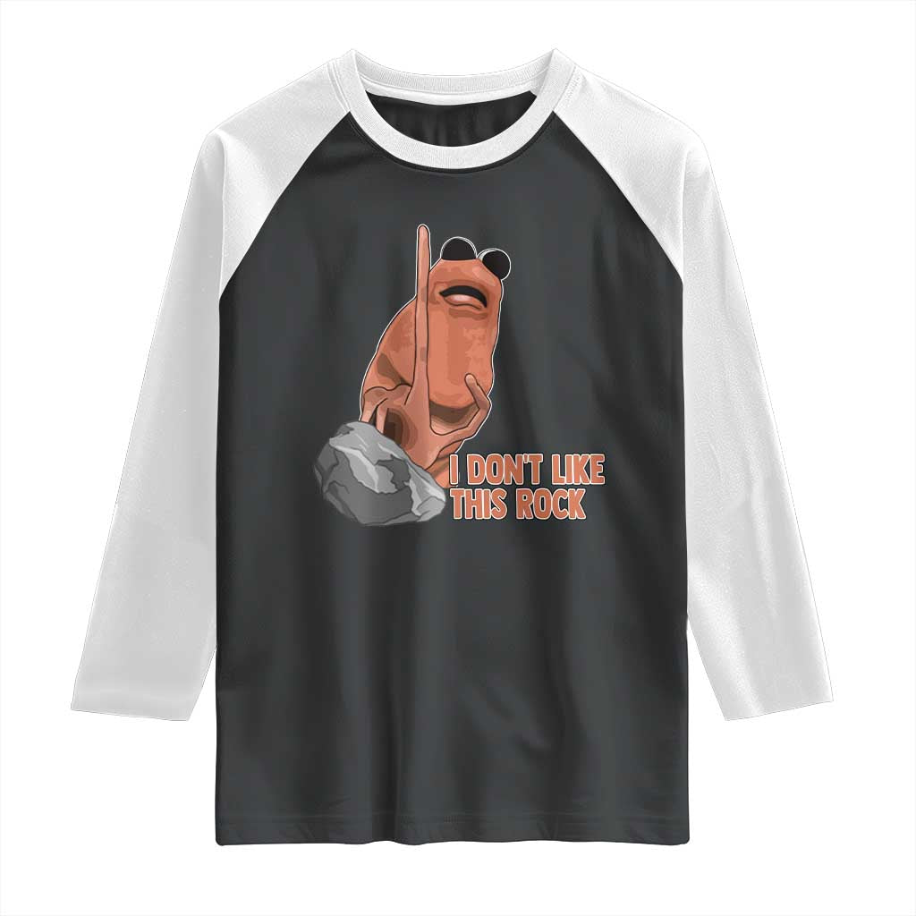 Funny Marcus The Worm Raglan Shirt I Dont Like This Rock Meme - Wonder Print Shop
