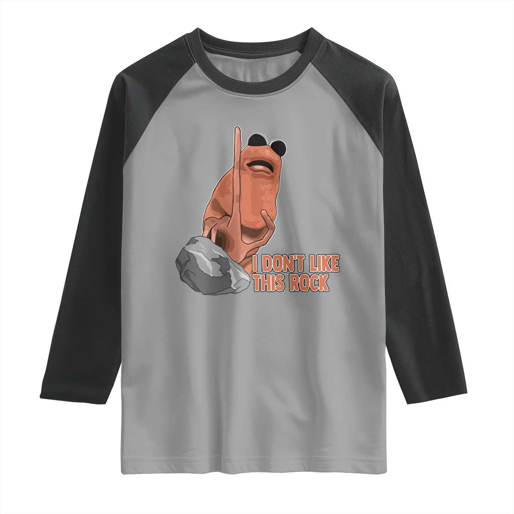 Funny Marcus The Worm Raglan Shirt I Dont Like This Rock Meme - Wonder Print Shop