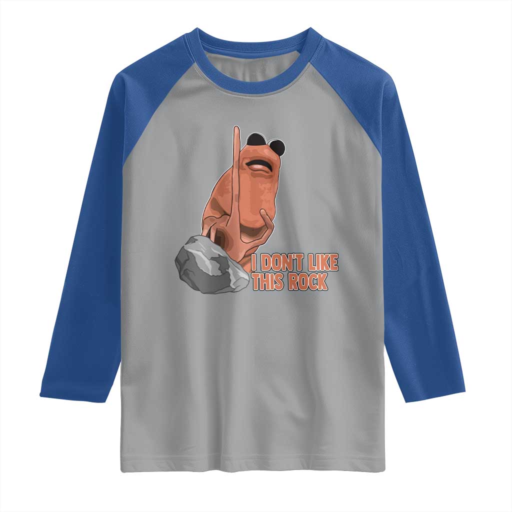 Funny Marcus The Worm Raglan Shirt I Dont Like This Rock Meme - Wonder Print Shop
