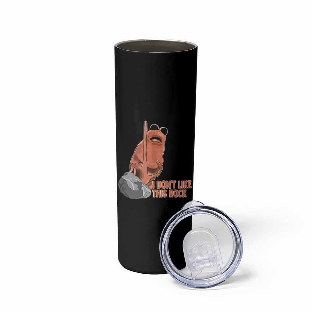 Funny Marcus The Worm Skinny Tumbler I Dont Like This Rock Meme - Wonder Print Shop