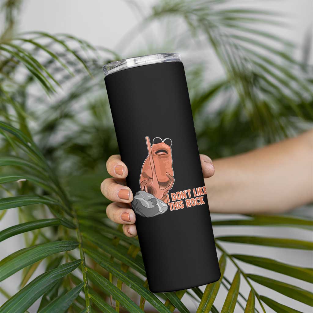 Funny Marcus The Worm Skinny Tumbler I Dont Like This Rock Meme - Wonder Print Shop