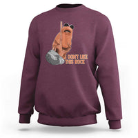 Funny Marcus The Worm Sweatshirt I Dont Like This Rock Meme - Wonder Print Shop