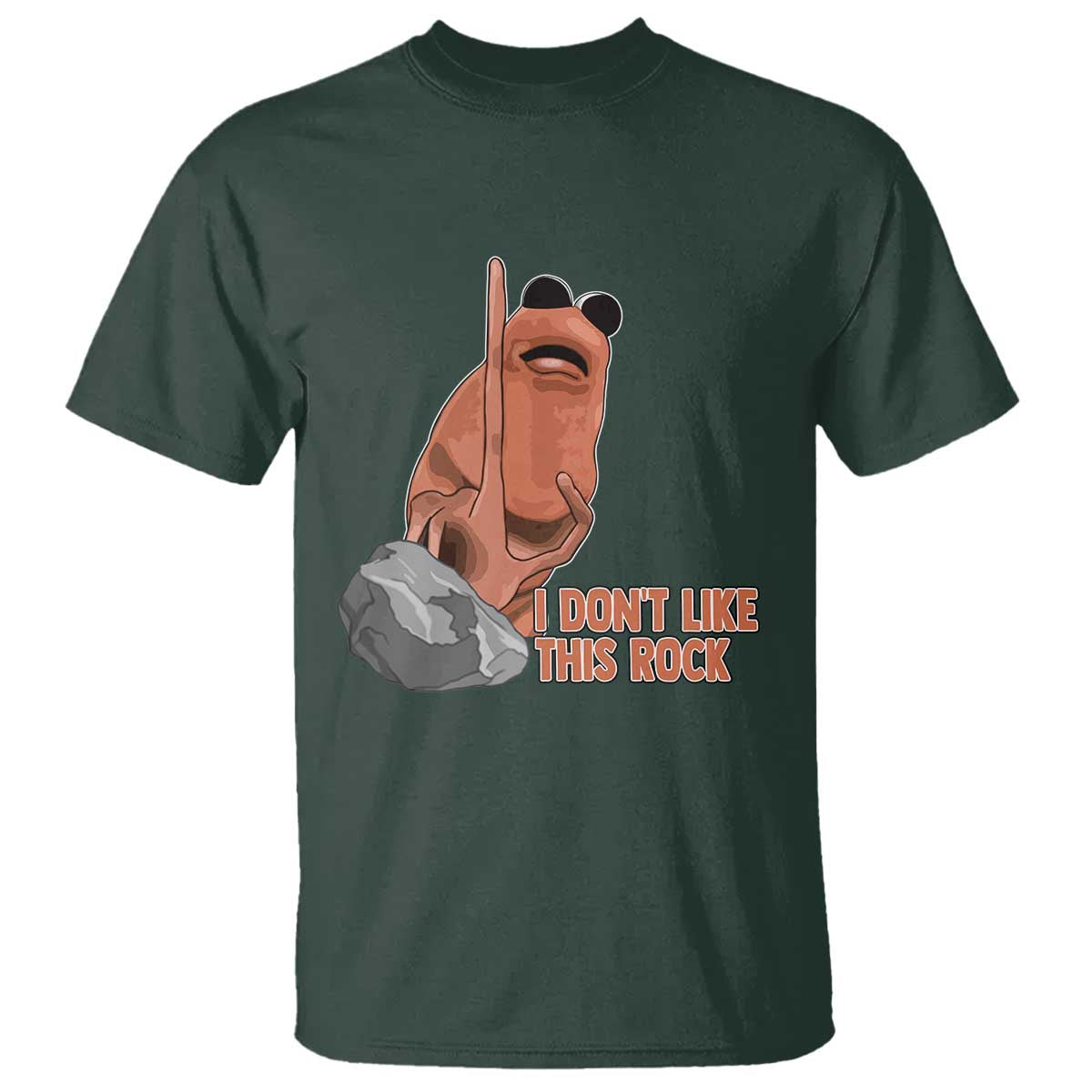 Funny Marcus The Worm T Shirt I Dont Like This Rock Meme - Wonder Print Shop