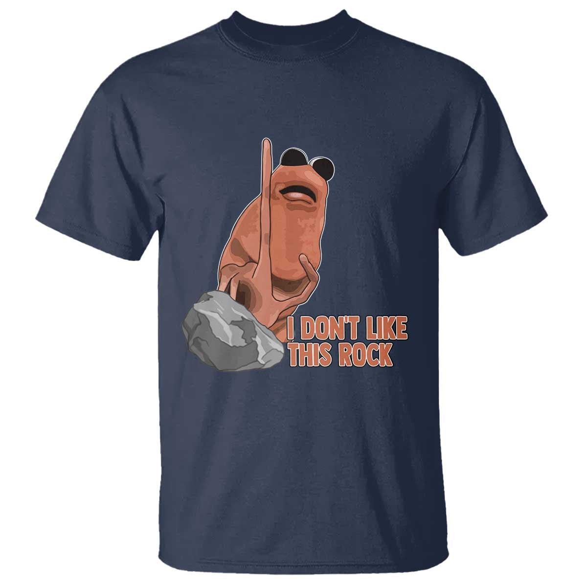 Funny Marcus The Worm T Shirt I Dont Like This Rock Meme - Wonder Print Shop