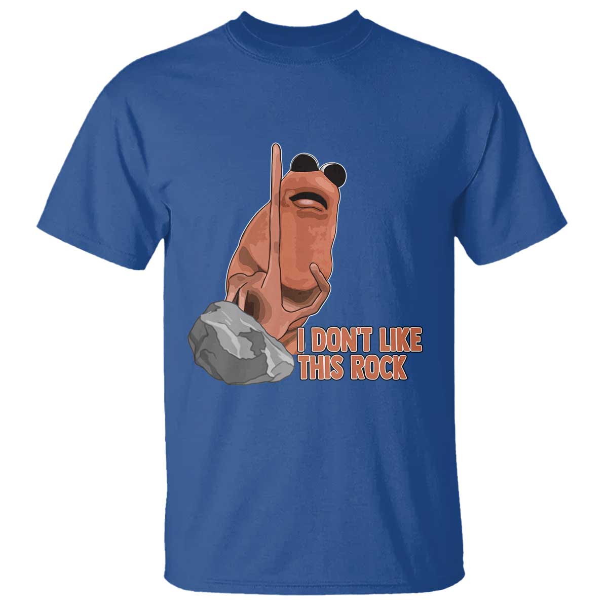 Funny Marcus The Worm T Shirt I Dont Like This Rock Meme - Wonder Print Shop