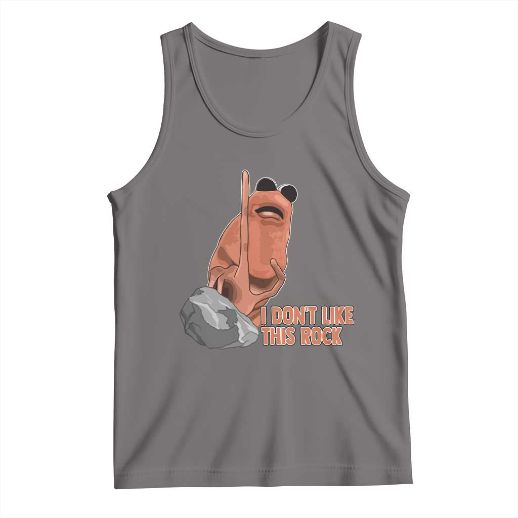 Funny Marcus The Worm Tank Top I Dont Like This Rock Meme - Wonder Print Shop