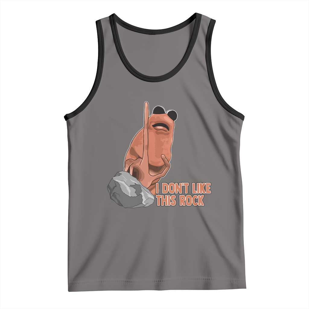 Funny Marcus The Worm Tank Top I Dont Like This Rock Meme - Wonder Print Shop