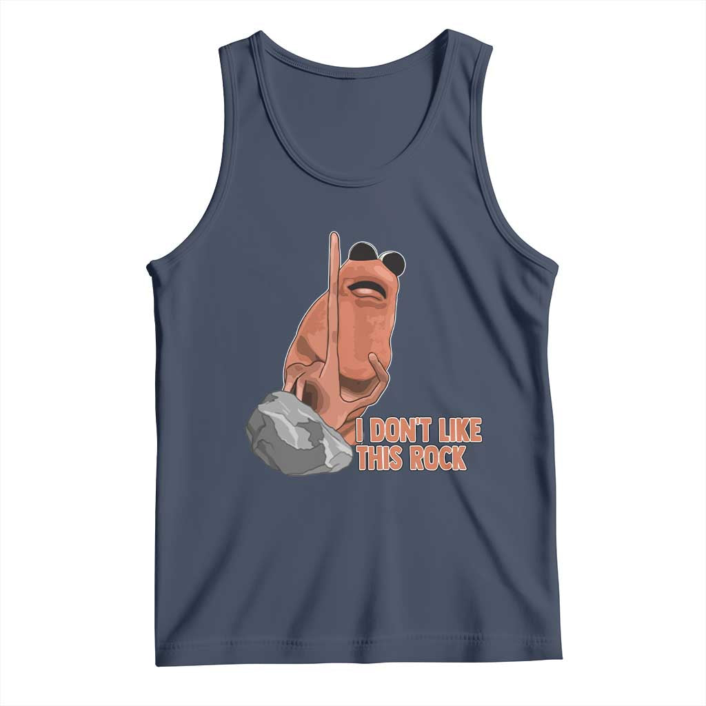 Funny Marcus The Worm Tank Top I Dont Like This Rock Meme - Wonder Print Shop