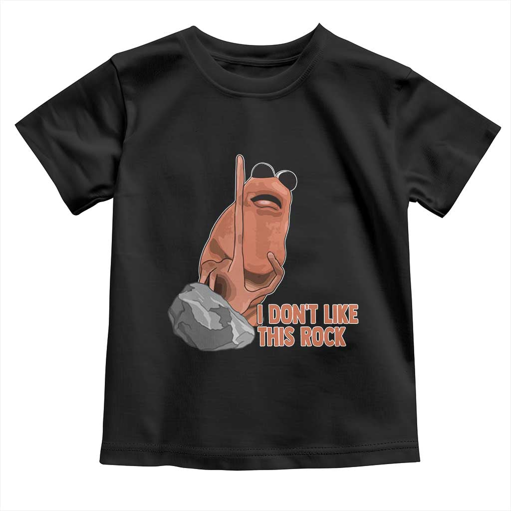Funny Marcus The Worm Toddler T Shirt I Dont Like This Rock Meme - Wonder Print Shop