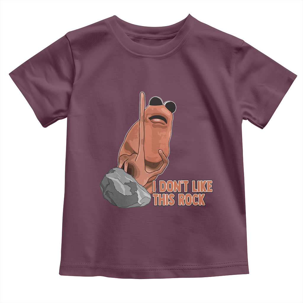 Funny Marcus The Worm Toddler T Shirt I Dont Like This Rock Meme - Wonder Print Shop