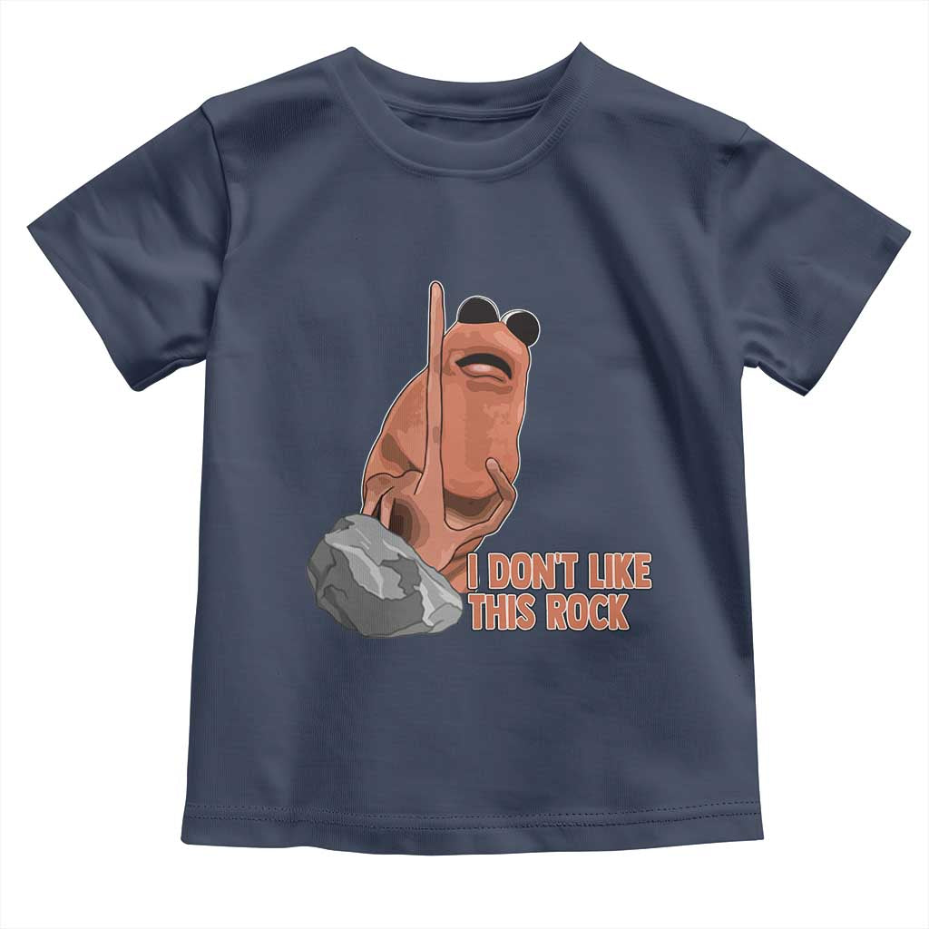 Funny Marcus The Worm Toddler T Shirt I Dont Like This Rock Meme - Wonder Print Shop