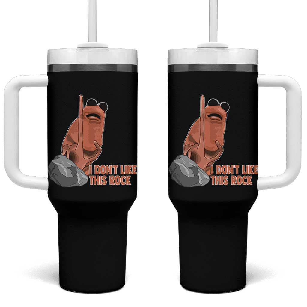 Funny Marcus The Worm Tumbler With Handle I Dont Like This Rock Meme - Wonder Print Shop