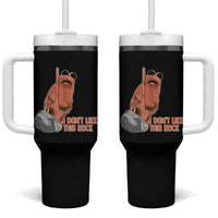 Funny Marcus The Worm Tumbler With Handle I Dont Like This Rock Meme - Wonder Print Shop
