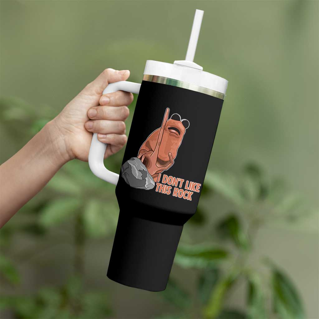 Funny Marcus The Worm Tumbler With Handle I Dont Like This Rock Meme - Wonder Print Shop